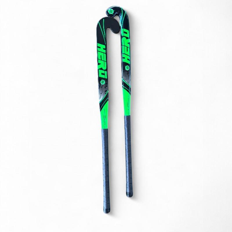 Field Hockey Stick Hero | 30% Carbon | Size 36.5" | Maxi Head | Carve 24.7mm Low Bow | Lightweight